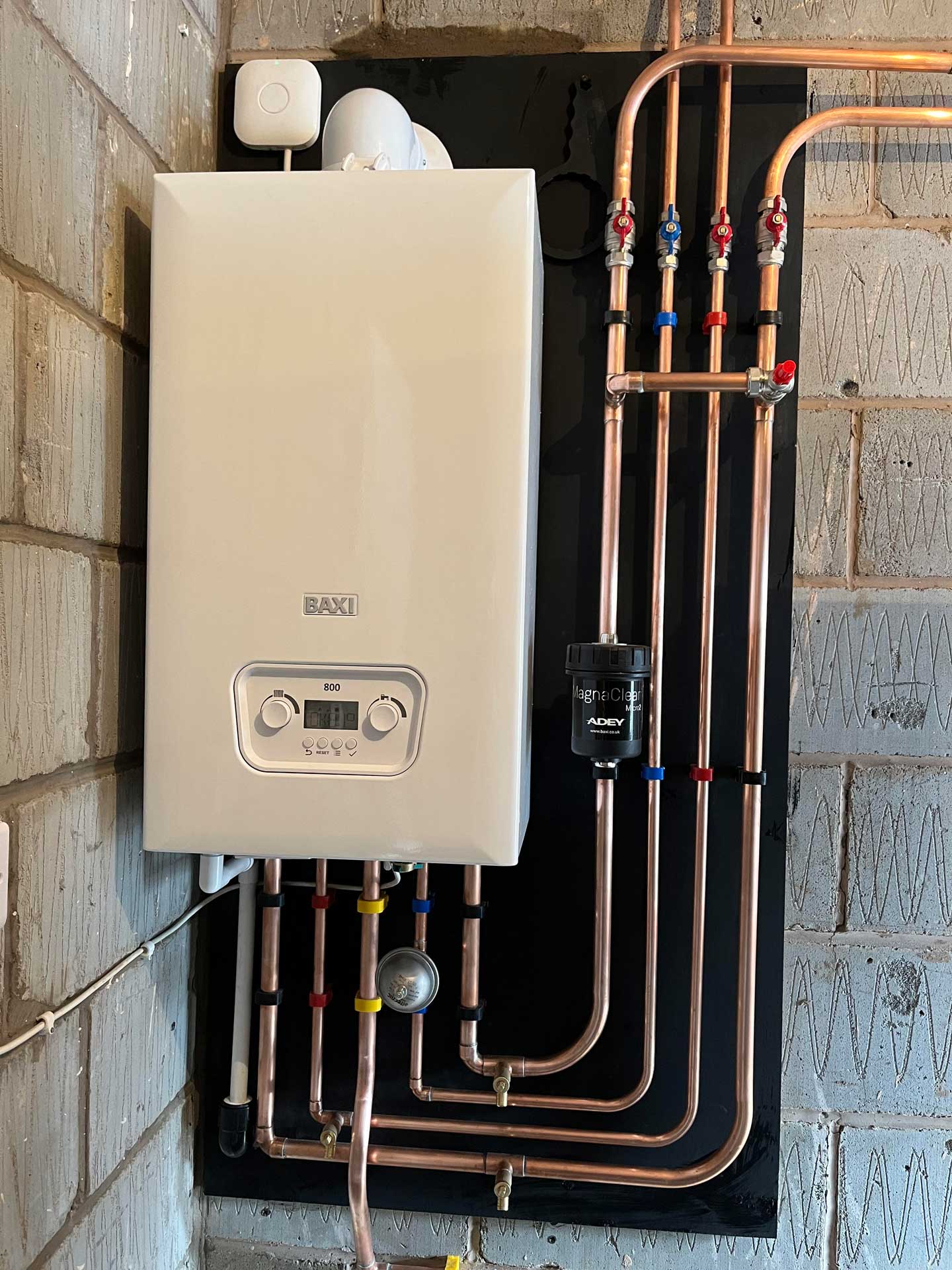 Boiler installation with megna Clean, by Morris-Last plumbing and heating services, Rossendale