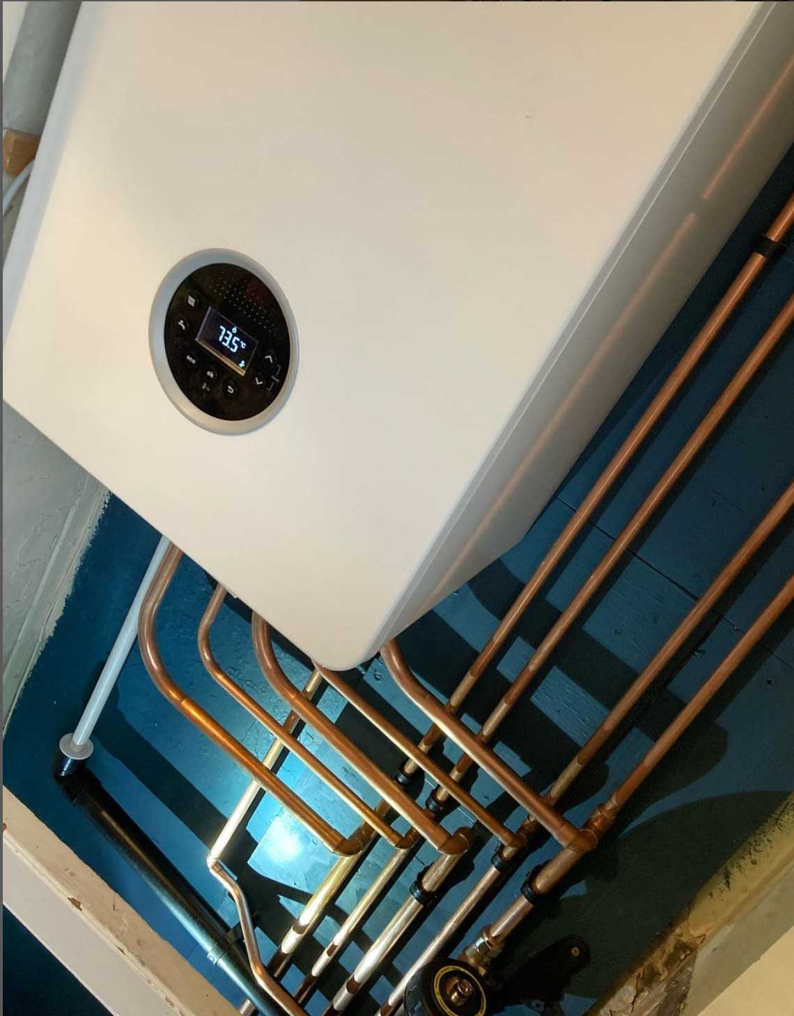 Boiler installation and pipe work by Morris-Last plumbing and heating services, Rossendale