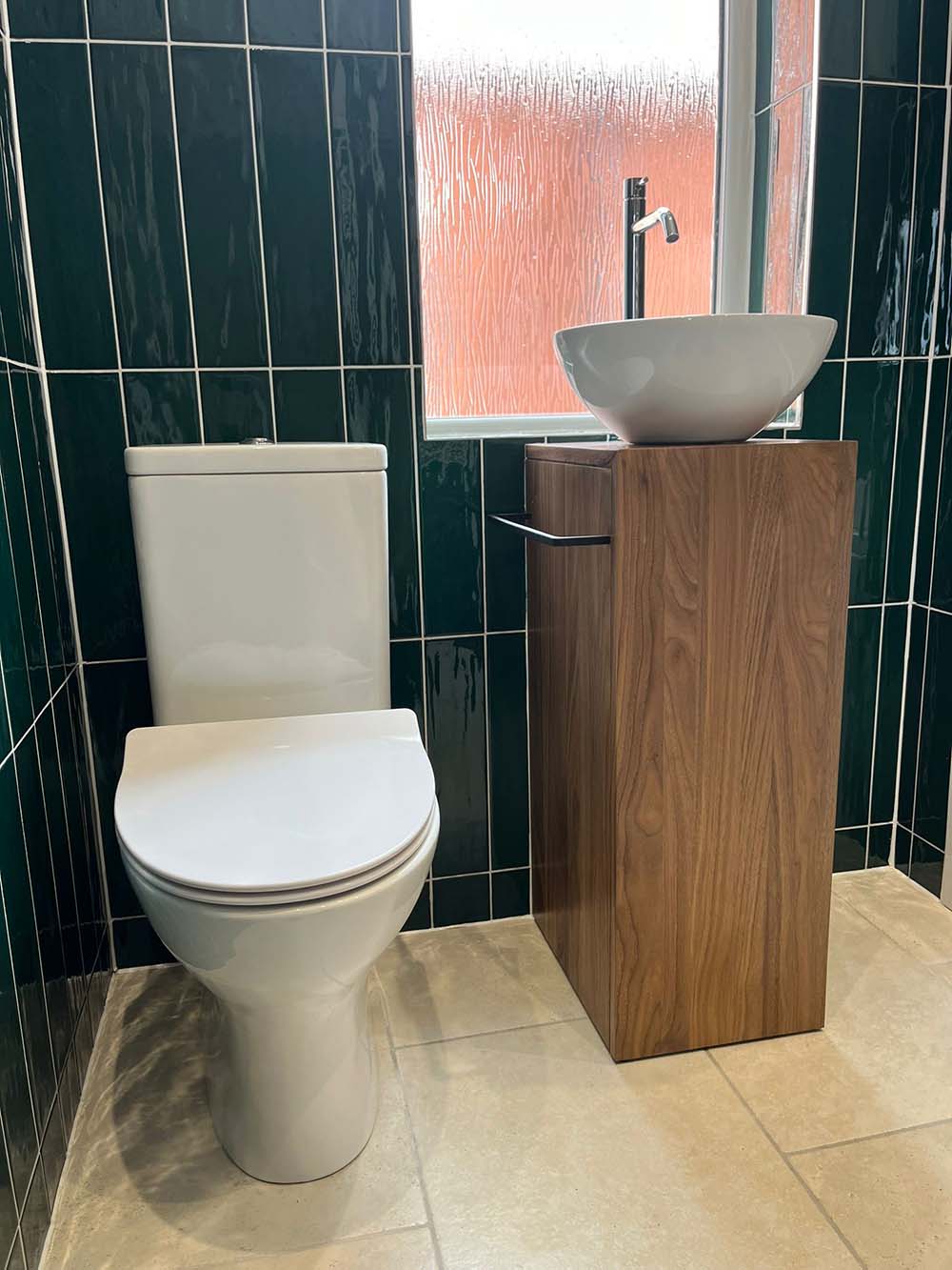 Toilet and sink part of bathroom installation by Morris-Last plumbing and heating services, Rossendale